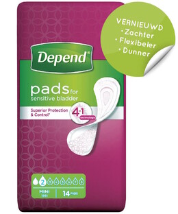 Depend Pads Mini 14ST 