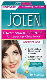 Jolen Face Wax Strips 16ST 