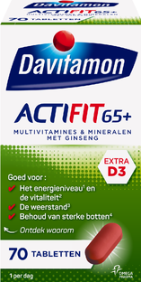 Davitamon Actifit 65 Plus Ginseng Tabletten 70TB 