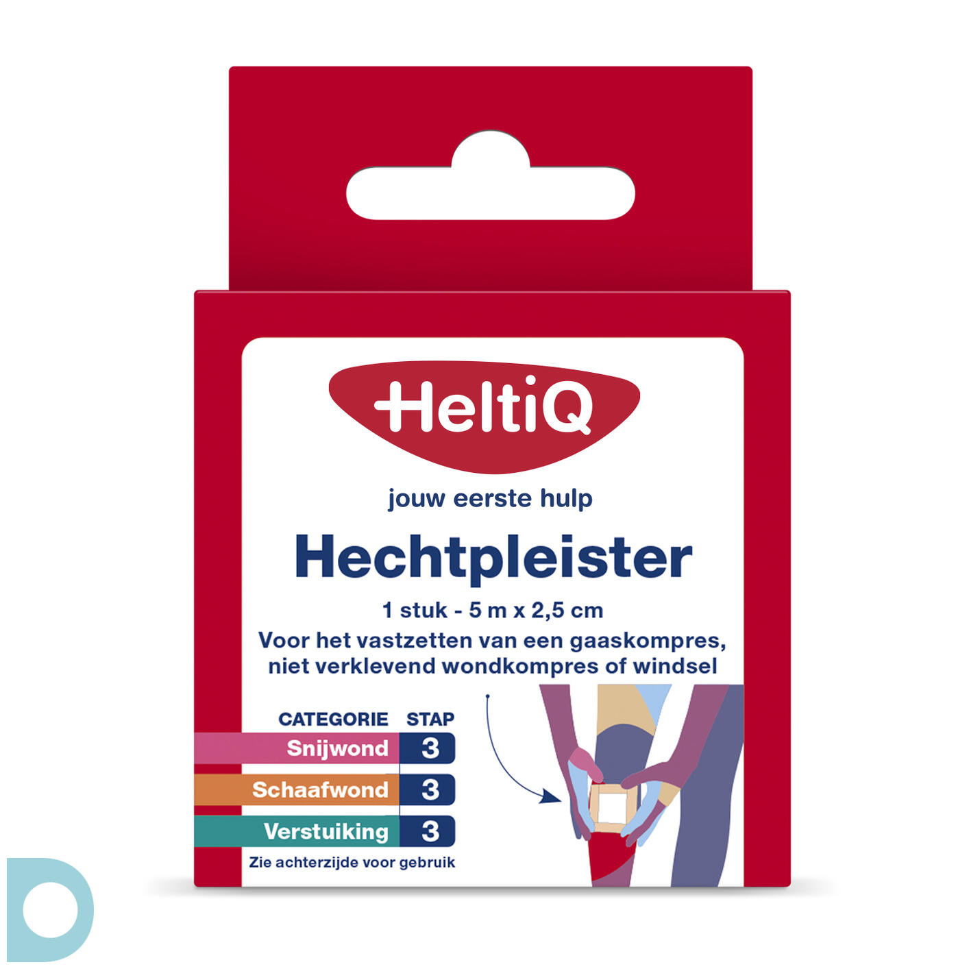vrijdag Productie potlood HeltiQ Hechtpleister 2,5cmx5m kopen bij De Online Drogist.