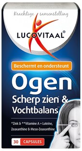 Lucovitaal Ogen, Scherp Zien & Vochtbalans Capsules 30CP 