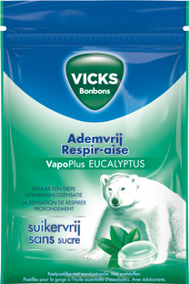 Vicks Ademvrij Eucalyptus Suikervrij 72GR 