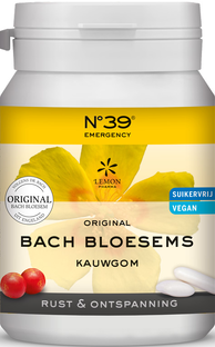 Lemon Pharma Bach Bloesem Kauwgom Noodgevallen 40ST 