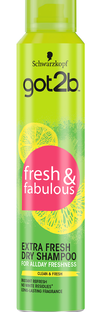 Schwarzkopf Got2b Extra Fresh Dry Shampoo 200ML