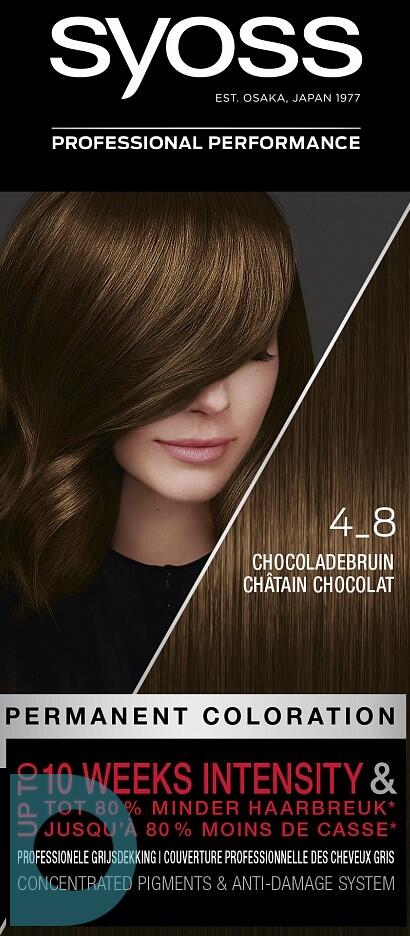 Huidige Numeriek Verwant Syoss Color Salonplex 4-8 Chocolade Bruin