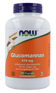 NOW Glucomannan 575mg Capsules 180CP 