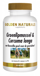 Golden Naturals Groenlipmossel & Curcuma Longa Capsules 60CP 