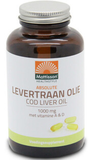 Mattisson HealthStyle Levertraan Olie Capsules 120CP 