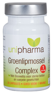 Unipharma Groenlipmossel Complex Capsules 30CP 