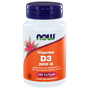 NOW Vitamine D3 2000 IE Softgels 240SG 