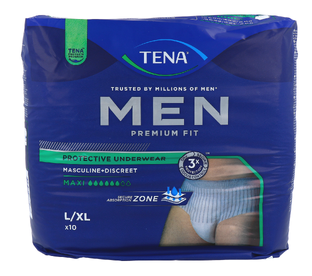 TENA Men Premium Fit Pants Level 4 L 10ST 