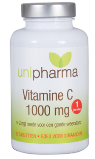 Unipharma Vitamine C 1000mg Tabletten 90TB 