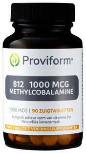 Proviform B12 1000mcg Methylcobalamine Zuigtabletten 90TB 