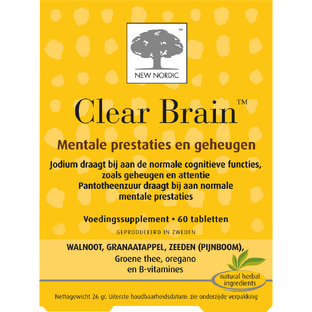 New Nordic Clear Brain Tabletten 60TB 