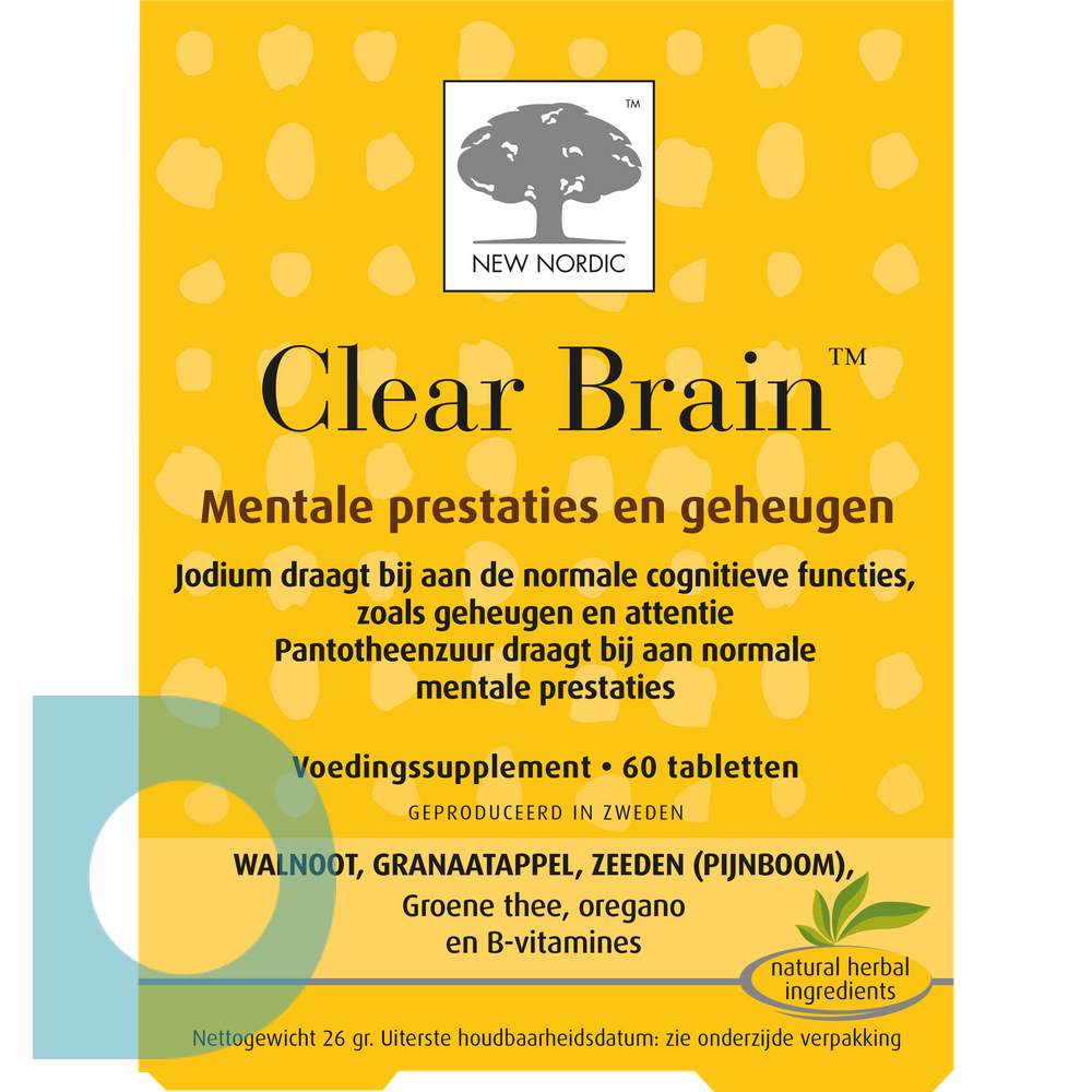  NEW NORDIC Clear Brain Tablets