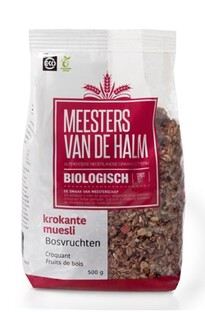 De Halm Krokante Muesli Bosvruchten Biologisch 500GR 