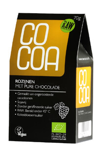 Cocoa Rozijnen met Pure Chocolade RAW 70GR 