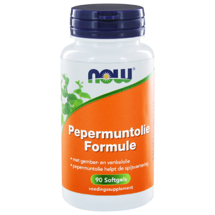 NOW Pepermuntolie Formule Softgels 90SG 