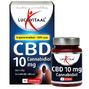 Lucovitaal CBD Cannabidiol 10mg Capsules 30CP verpakking plus pot