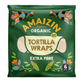 Amaizin Organic Tortilla Wraps Extra Fibre 6ST