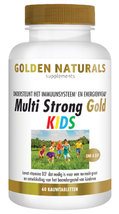 Golden Naturals Multi Strong Gold Kids Kauwtabletten 60TB 