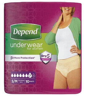 Depend Pants Vrouwen Normal S/M 10ST 