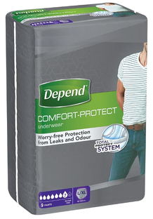 Depend Pants voor Mannen Normaal Maat L/XL 9ST 