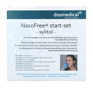 Dos Medical NasoFree Spoelzout Xylitol Startset 1ST 