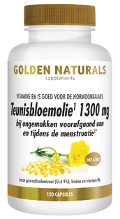 Golden Naturals Teunisbloemolie 1300mg Capsules 120SG 