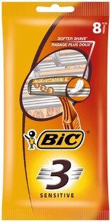 Bic 3 Sensitive Wegwerpscheermes 8ST 