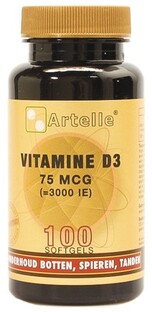 Artelle Vitamine D3 75mcg Softgels 100SG 