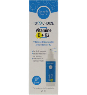 TS Choice Vitamine D3 + K2 Spray 25ML 