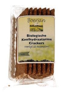 Boerjan Crackers Naturel Koolhydraatarm 7ST 