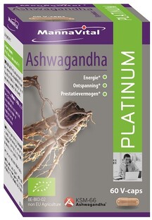 MannaVital Ashwagandha Platinum Vegacaps 60VCP 