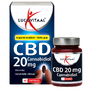 Lucovitaal CBD Cannabidiol 20mg Capsules 30CP verpakking plus pot