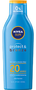 Nivea Sun Protect & Bronze Zonnemelk SPF20 200ML 