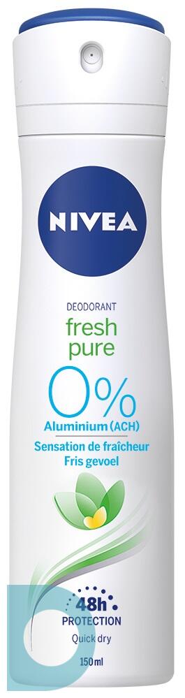 paneel Ontvanger Luxe Nivea Fresh Pure Deodorant Spray bij De Online Drogist