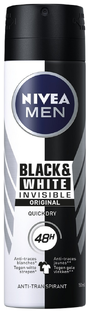 Nivea Men Black & White Invisible Original Deodorant Spray 150ML 