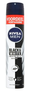 Nivea Men Invisible Black & White Anti-Transpirant Spray XL 200ML 