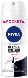 Nivea Black & White Invisible Original Deodorant Spray Pocket 100ML 