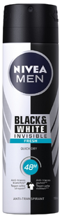 Nivea Men Black & White Invisible Fresh Deodorant Spray 150ML 