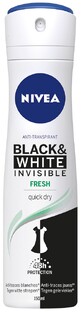 Nivea Black & White Invisible Fresh Deodorant Spray 150ML 