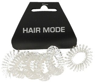 Hair Mode Haarelastiek Kabel Klein Transparant 6ST 