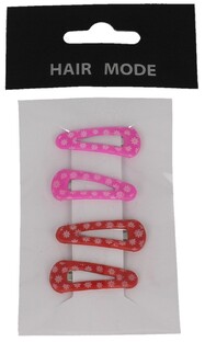 Hair Mode Klik Klak Rood/Roze 4ST 