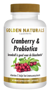 Golden Naturals Cranberry & Probiotica Capsules 60VCP 