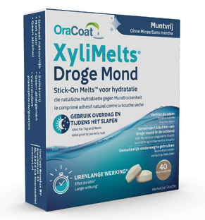 OraCoat XyliMelts voor Droge Mond Muntvrij 40ST 