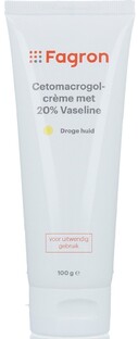 Fagron Cetomacrogolcrème met 20% Vaseline 100GR 