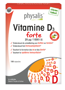 Physalis Vitamine D3 Forte Capsules 100CP 