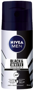 Nivea Men Black & White Invisible Deodorant Spray Mini 35ML 