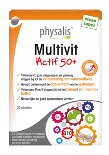 Physalis Multivit Actif 50+ Tabletten 30TB 